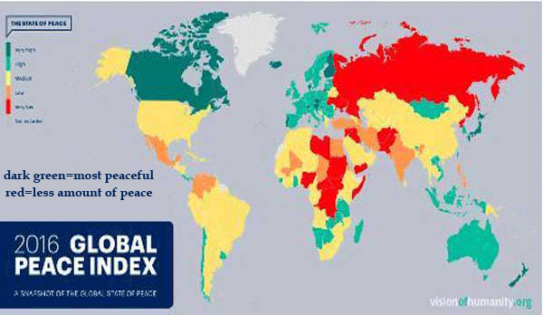 global peace map 2016